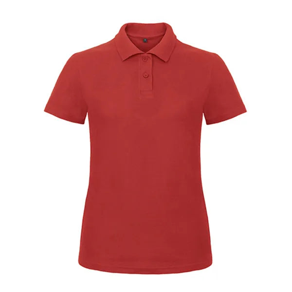 polo shirt katoen benc rood voorzijde 24bcpwi11