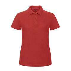 Elegant Polo Shirt voor Dames - B&C Katoen Rood