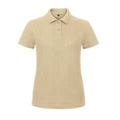 Elegant Polo Shirt voor Dames - B&C Katoen Beige