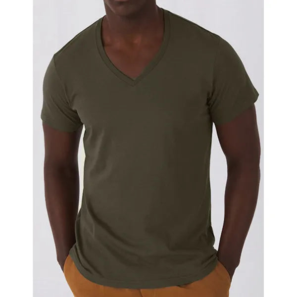 t shirt v hals katoen benc sfeer foto 24bctm044