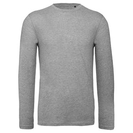 t shirt lange mouwen benc grijs voorzijde 24bctm070