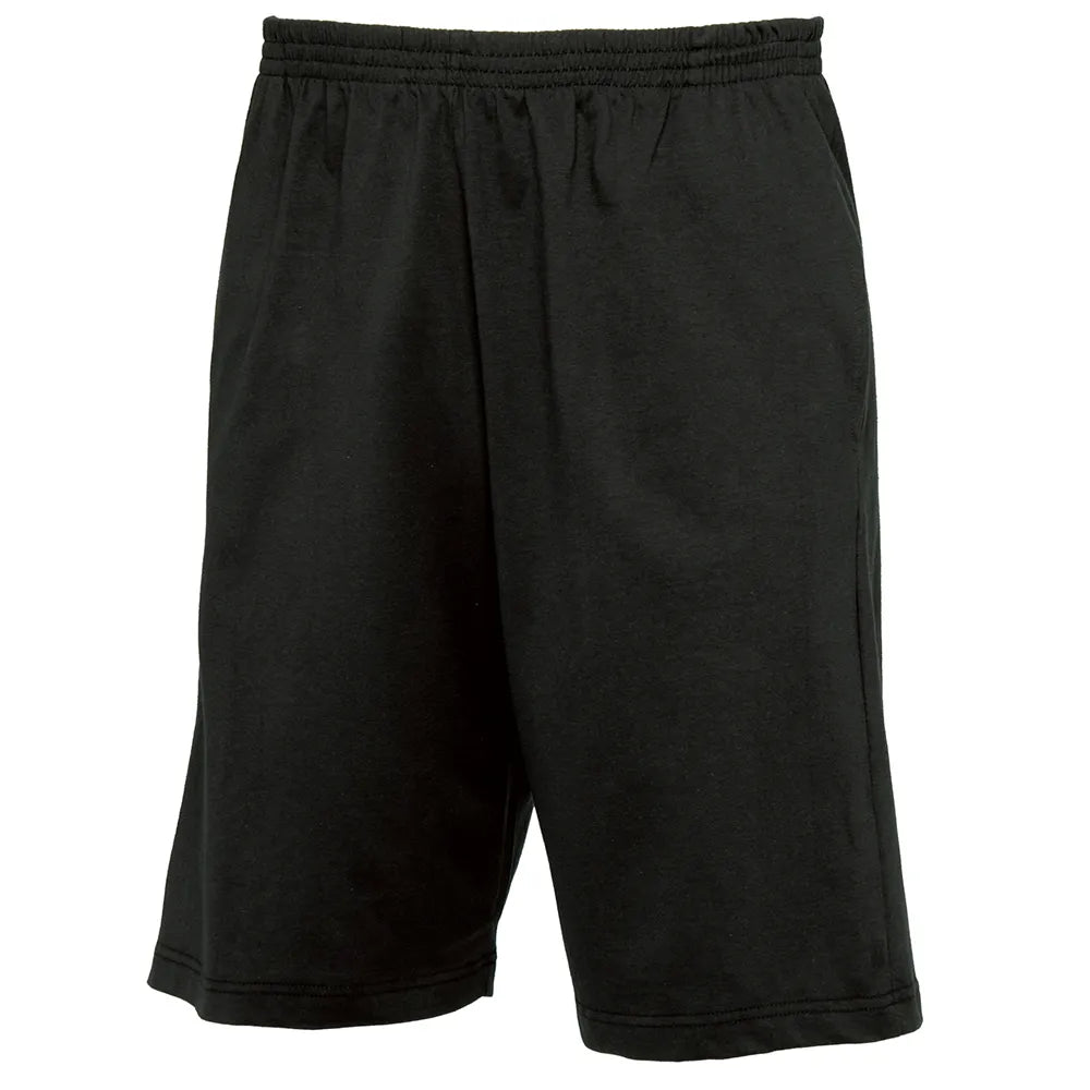 short joggingbroek benc zwart voorzijde 24bctm202