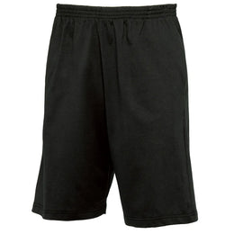 short joggingbroek benc zwart voorzijde 24bctm202