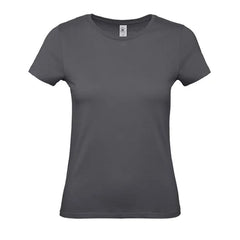 B&C Dames T-shirt Jersey - Antraciet