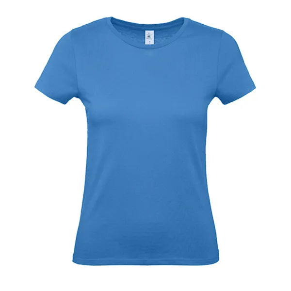 B&C dames-T-shirt, Azuurblauw - 24BCTW02T