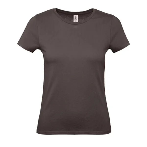 B&C dames-T-shirt, Donkerbruin - 24BCTW02T