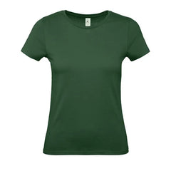 B&C Dames T-shirt Jersey - Fles Groen