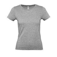 B&C Dames T-shirt Jersey - Melange Grijs