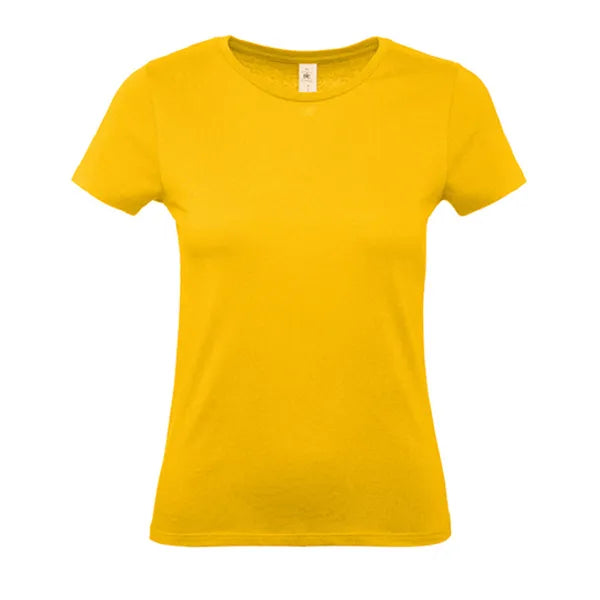 B&C dames-T-shirt, Okergeel - 24BCTW02T