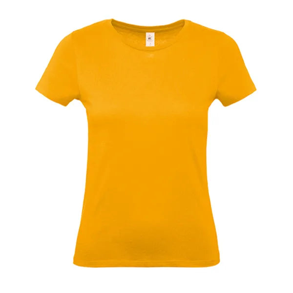 B&C dames-T-shirt, Okergeel - 24BCTW02T