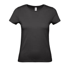 B&C Dames T-shirt Jersey - Zwart