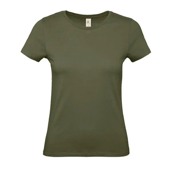 b-c dames t-shirt jersey benc urban khaki voorzijde 24bctw02t