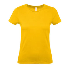 B&C Dames T-shirt Jersey - Geel