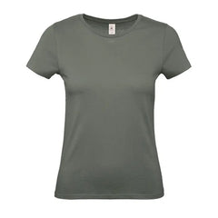 B&C Dames T-shirt Jersey Donkergrijs - Pistol