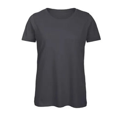 Dames T-shirt Regular Fit Comfort en Stijl B&C - Antraciet