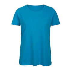 Dames T-shirt Regular Fit Comfort en Stijl B&C - Turquoise