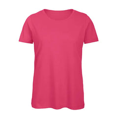 Dames T-shirt Regular Fit Comfort en Stijl B&C - Fuchsia