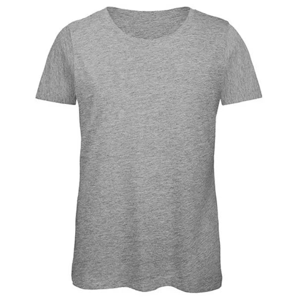 B&C dames-T-shirt met ronde hals, Grijs gemêleerd - 24BCTW043