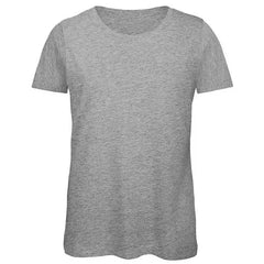 Dames T-shirt Regular Fit Comfort en Stijl B&C - Melange Grijs
