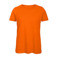Dames T-shirt Regular Fit Comfort en Stijl B&C - Oranje