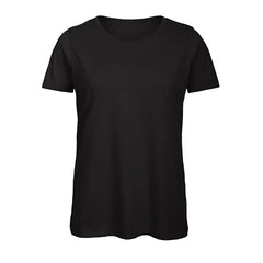 Dames T-shirt Regular Fit Comfort en Stijl B&C - Zwart