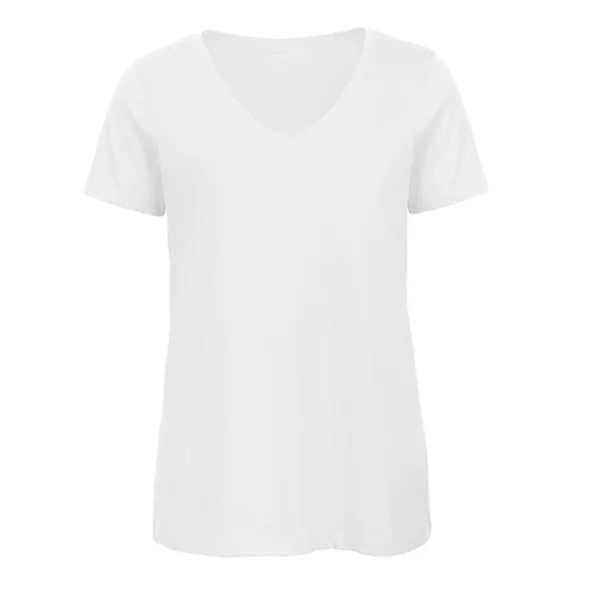 t-shirt v hals benc wit voorzjde 24bctw045