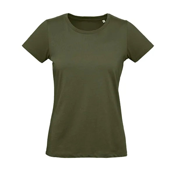B&C dames-T-shirt van biologisch katoen, Khaki - 24BCTW049