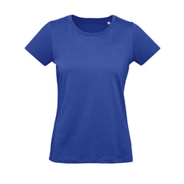 B&C dames-T-shirt van biologisch katoen, Kobaltblauw - 24BCTW049