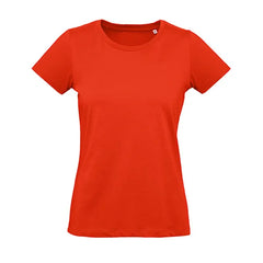Dames T-shirt B&C Biologisch Katoen - Rood