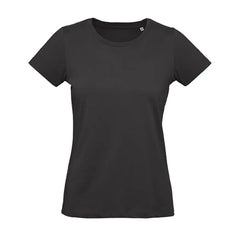Dames T-shirt B&C Biologisch Katoen - Zwart