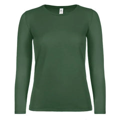 B&C Dames Shirt Lange Mouwen - Fles Groen