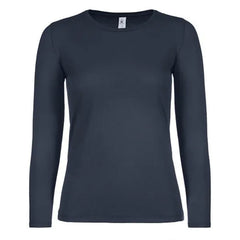 B&C Dames Shirt Lange Mouwen - Navy