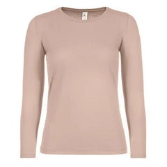 B&C Dames Shirt Lange Mouwen - Nude