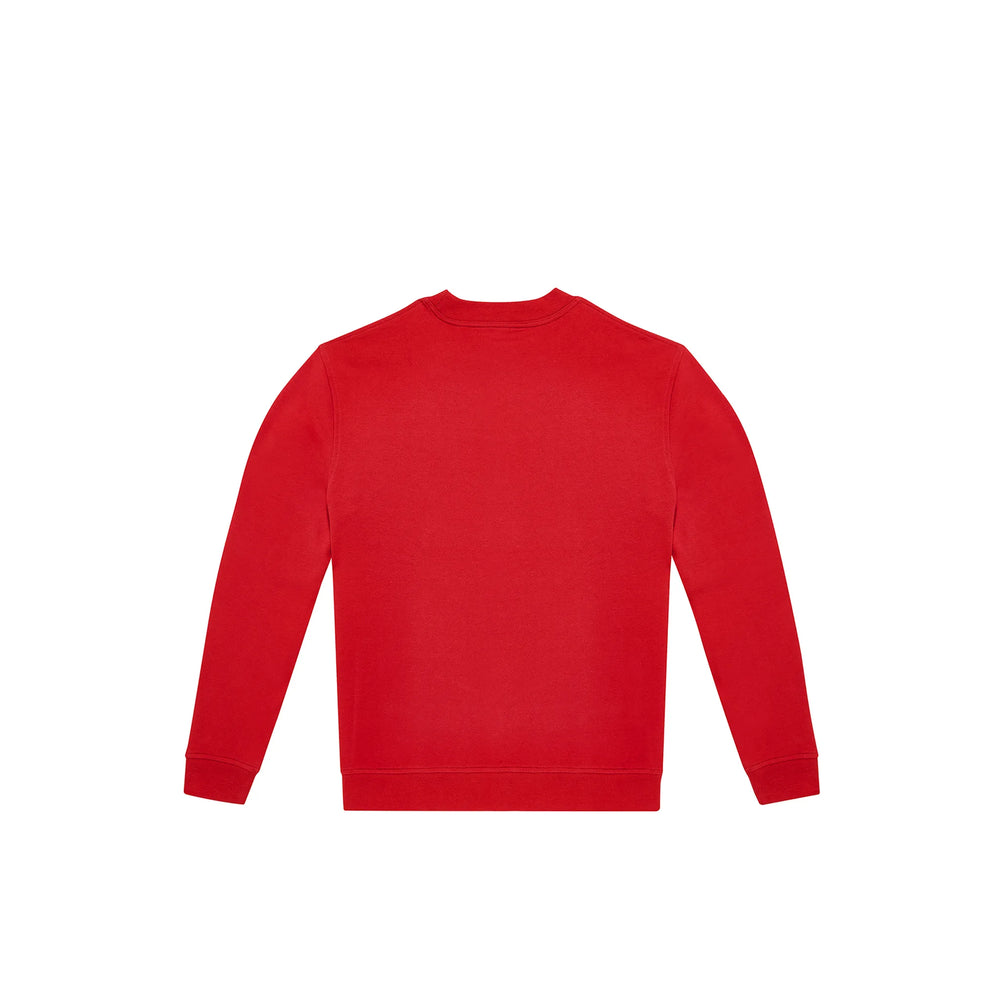 B&C sweater met ronde hals achterzijde, Rood - 24BCWG004