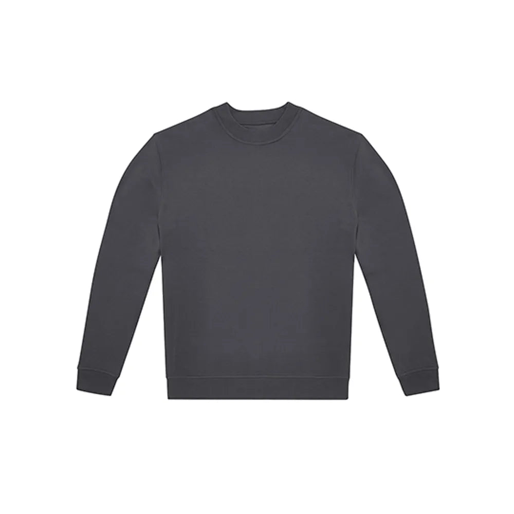 B&C sweater met ronde hals voorzijde, Antraciet - 24BCWG004