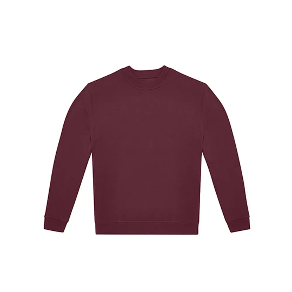 B&C sweater met ronde hals voorzijde, Bordeauxrood - 24BCWG004