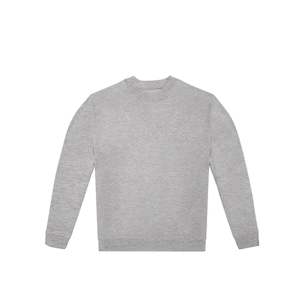 B&C sweater met ronde hals voorzijde, Grijs gemêleerd - 24BCWG004