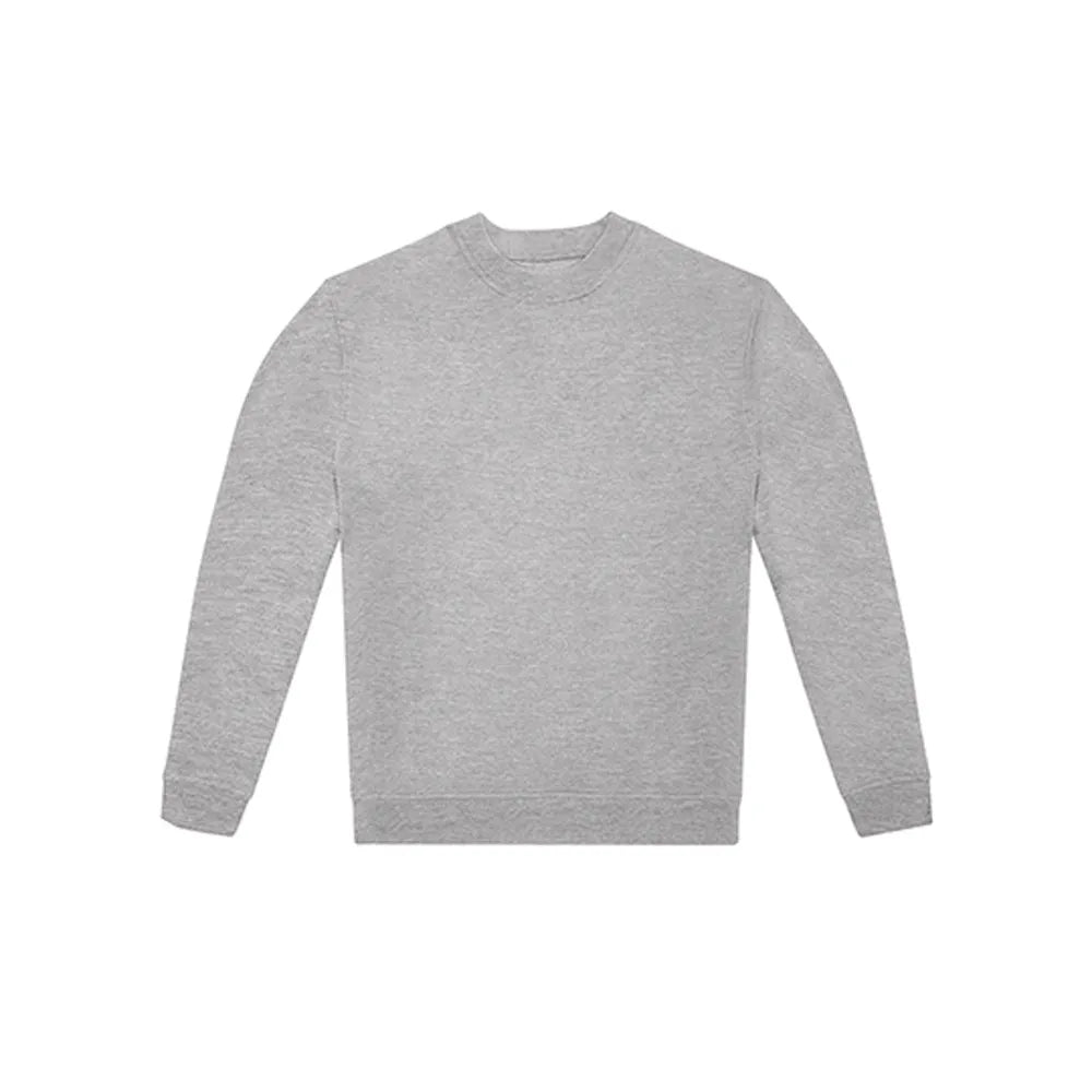 B&C unisex sweater met ronde hals, Grijs gemêleerd - 24BCWG007
