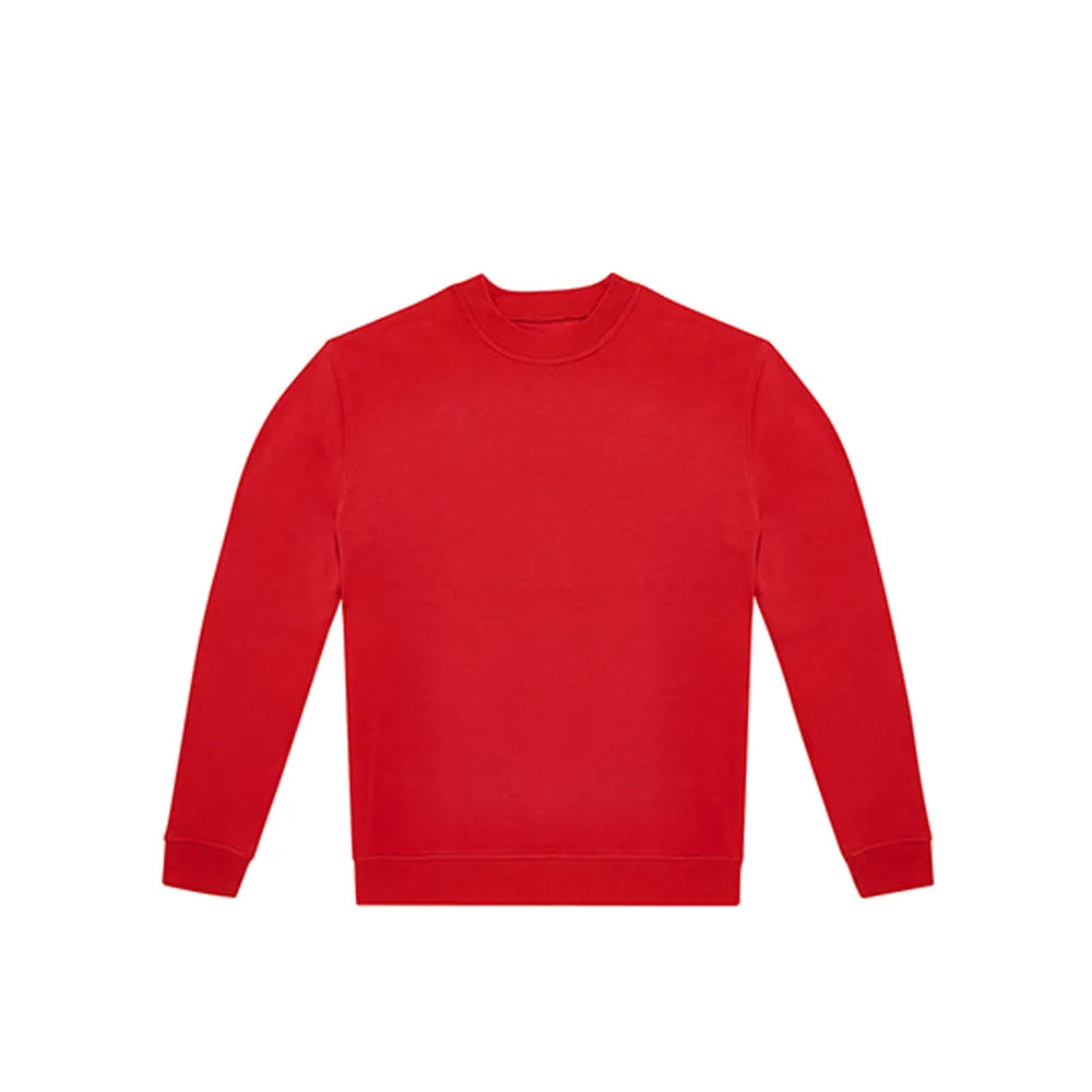 B&C unisex sweater met ronde hals, Rood - 24BCWG007