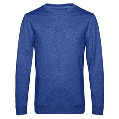 Sweatshirt duurzaam katoen en gerecycled polyester - Heather Royal
