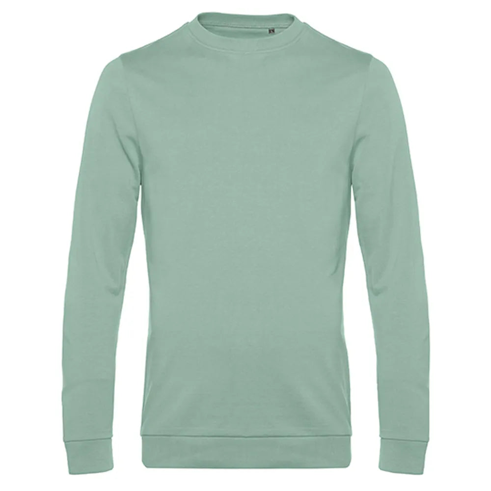B&C sweater van katoen en gerecycled polyester, Saliegroen - 24BCWU01W