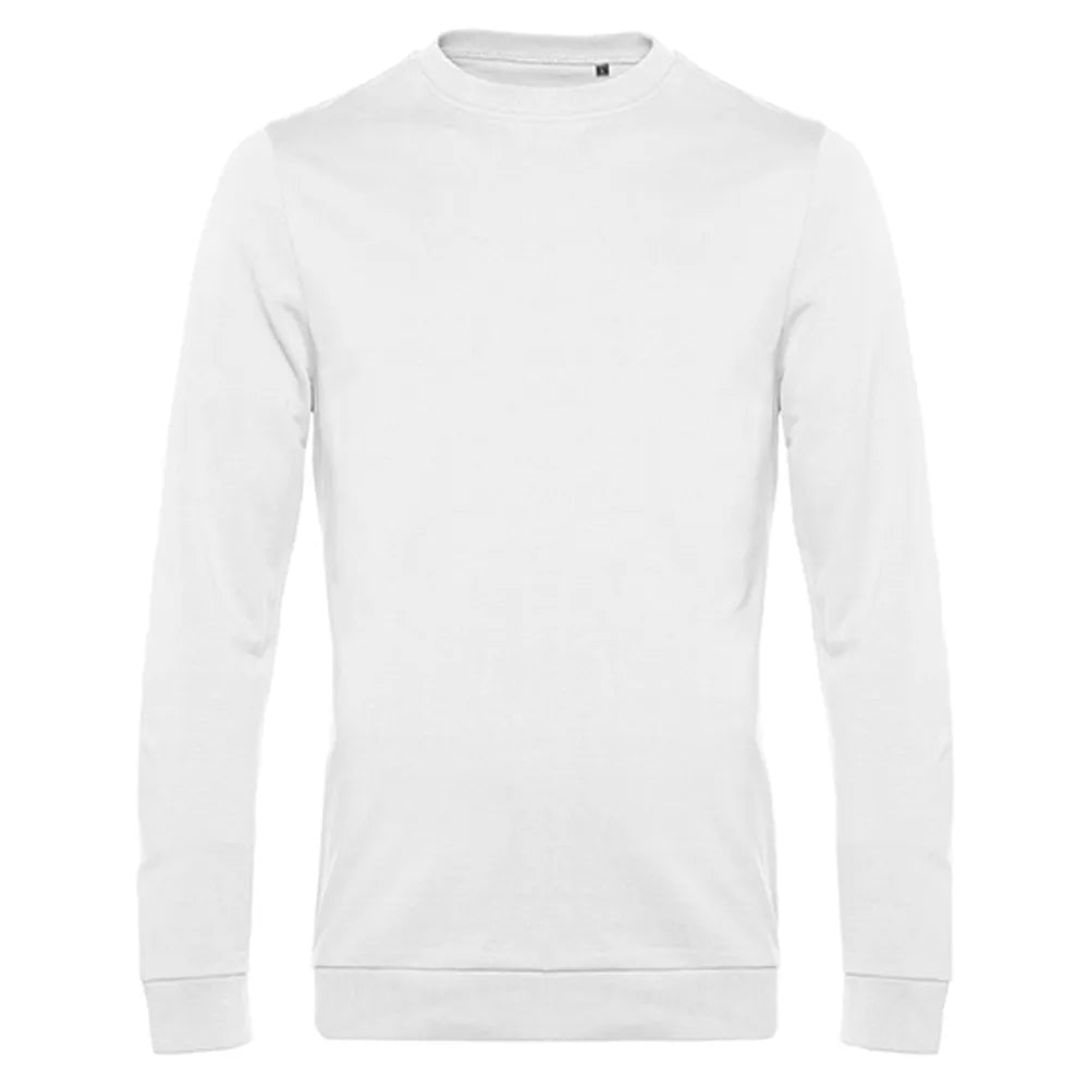B&C sweater van katoen en gerecycled polyester, Wit - 24BCWU01W