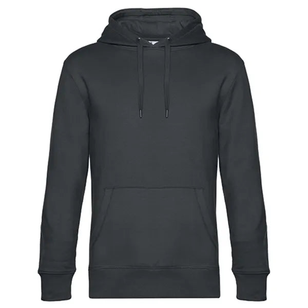 hooded sweater king benc asphalt voorzijde 24bcwu02k