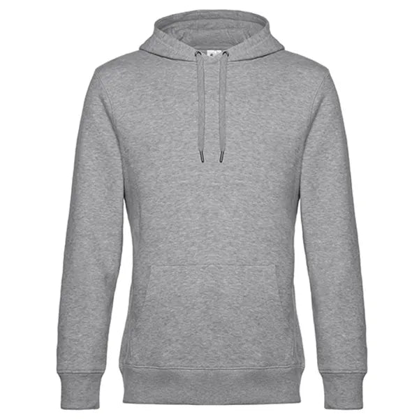hooded sweater king benc heathergrey voorzijde 24bcwu02k