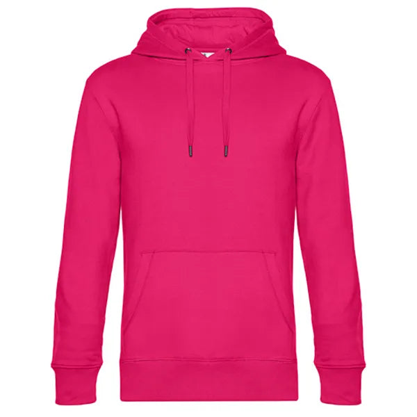 hooded sweater king benc magenta voorzijde 24bcwu02k