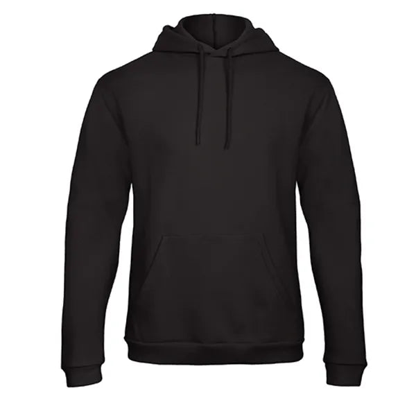 sweatshirt capuchon benc zwart voorzijde 24bcwui24