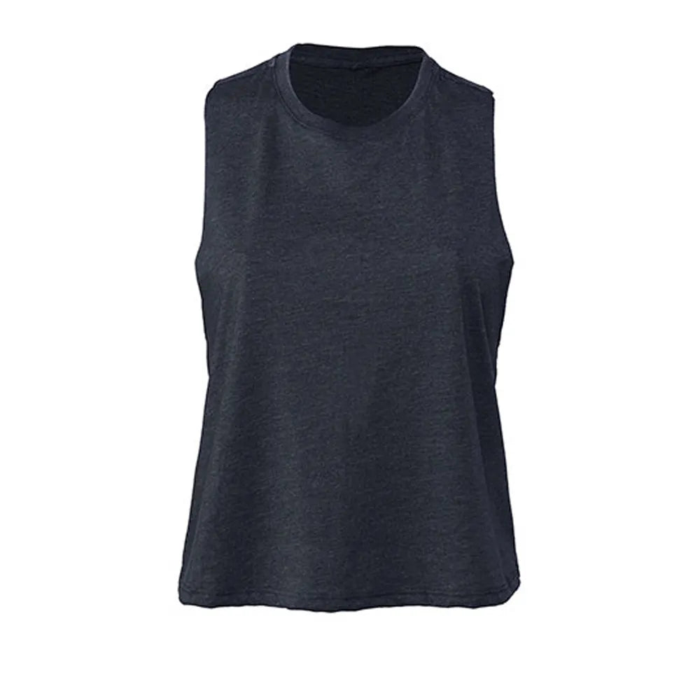 top racerback bella heather navy voorzijde 24bl6682 