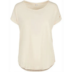 T-shirt Katoen Comfort en Stijl Build Your Brand - Licht Khaki