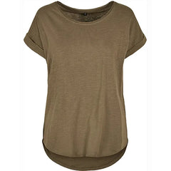 T-shirt Katoen Comfort en Stijl Build Your Brand - Dark Olive