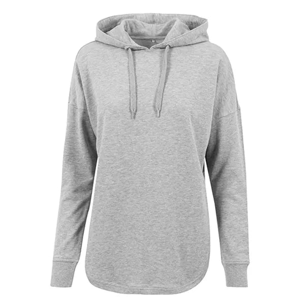 hoodie oversized build your brand grijs voorzijde 24by037